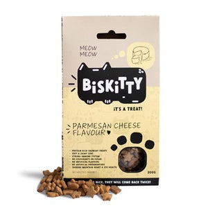 Biskitty cat biscuit treats parmesan cheese 200g