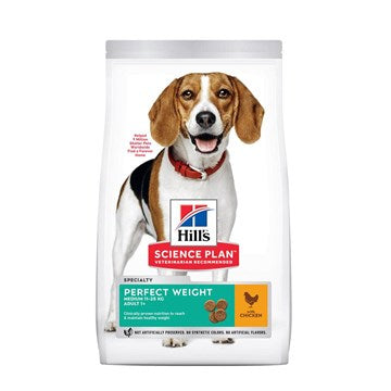 Hill's Science Plan Perfect Weight Medium Adult Dog Food 12kg