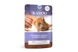 Montego Karoo real chicken,lamb and carrot cat pouch 85g