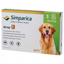 Load image into Gallery viewer, Simparica tick and flea tablets (select size for price)