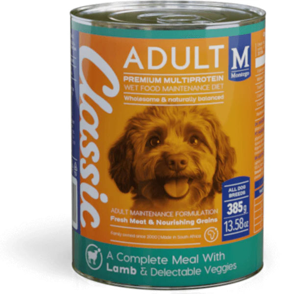 Classic wet food lamb and veggies (select size for price)