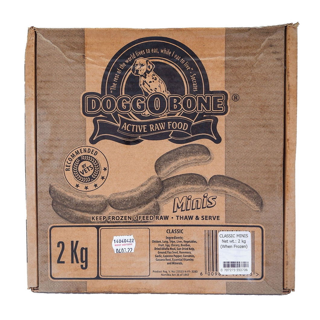 Doggobone active raw classic minis 2kg