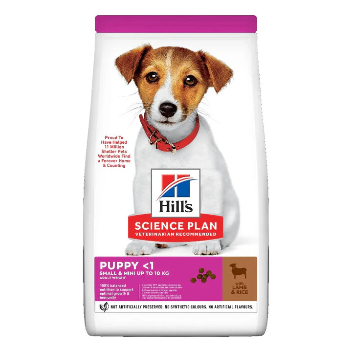 Hill's Science Plan Small & Mini Puppy Food lamb and rice (select size for price)
