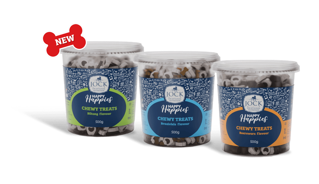 JOCK Happy Happies Chewy Treats 500g (select flavour)