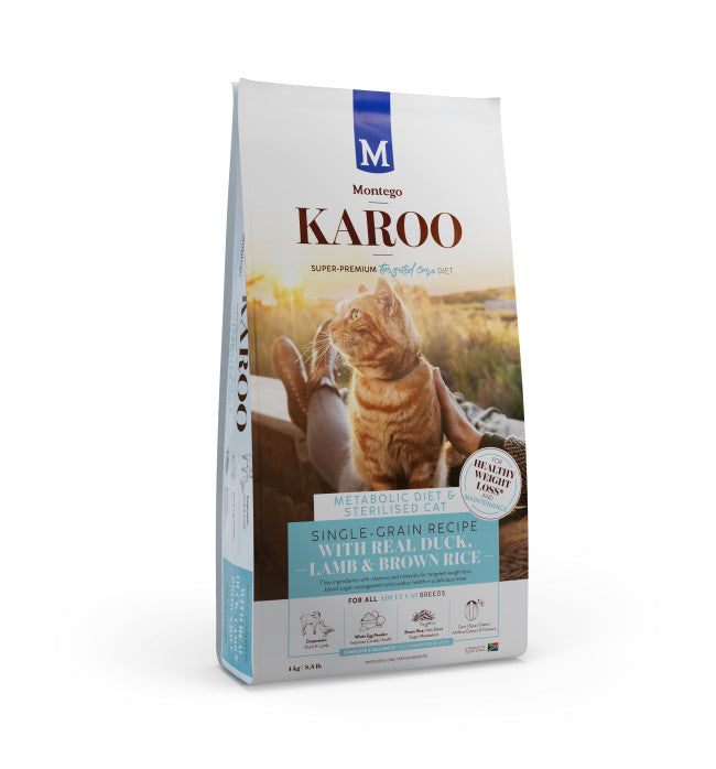 Karoo metabolic diet and sterilized adult cat (select size for price)