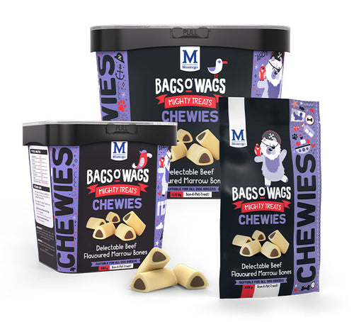 Bags o wags marrow bone chewies (select size for price)