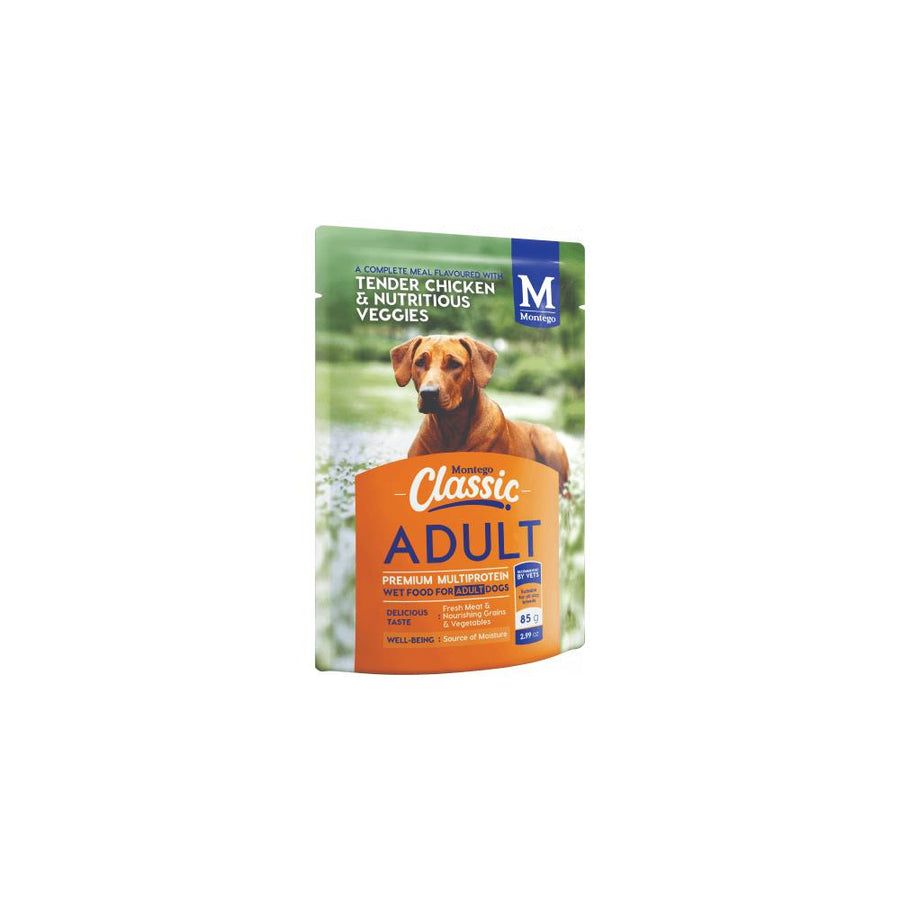 Montego Classic adult dog wet food chicken and veg 85g