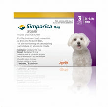 Load image into Gallery viewer, Simparica tick and flea tablets (select size for price)