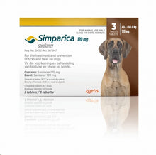 Load image into Gallery viewer, Simparica tick and flea tablets (select size for price)