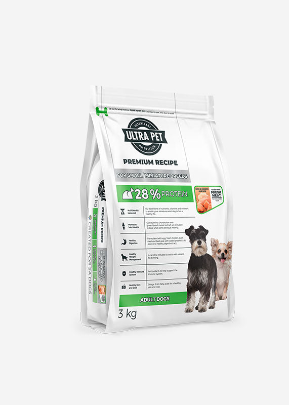 Ultra dog Premium Recipe for Miniature/ Small Dog Breeds adult (select size for price)