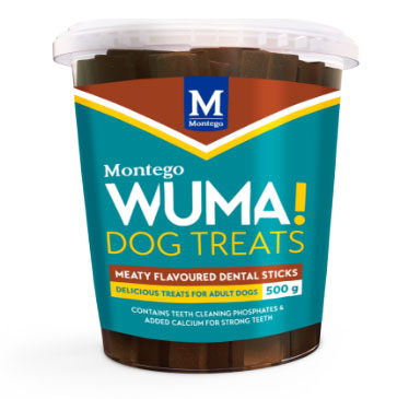 Montego wuma meaty flavoured dental sticks 500g