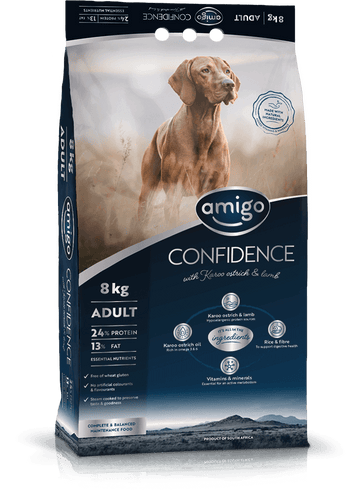 Amigo Confidence Adult 20kg (regular size kibble)