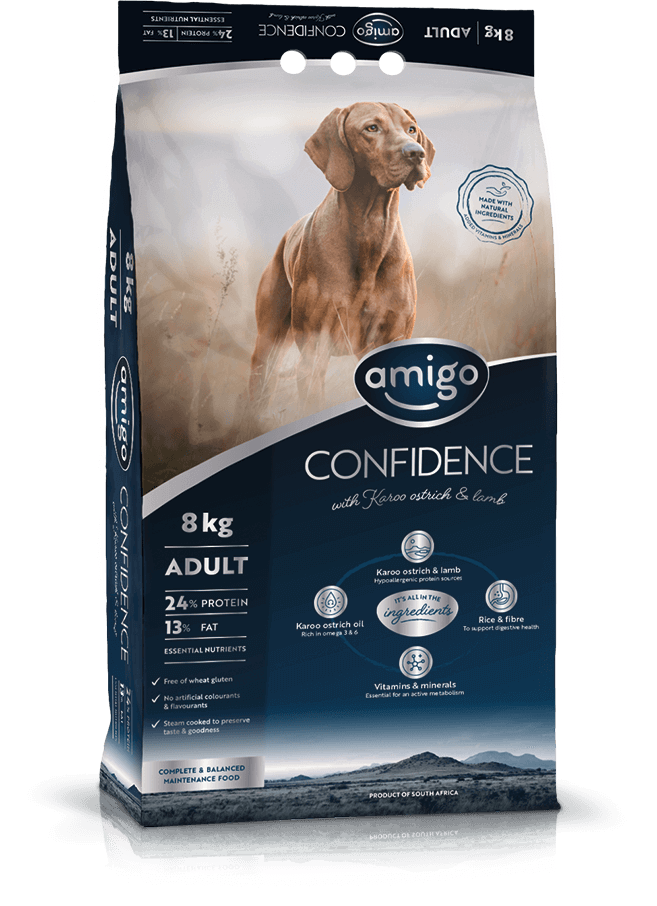 Amigo Confidence Adult 20kg (regular size kibble)