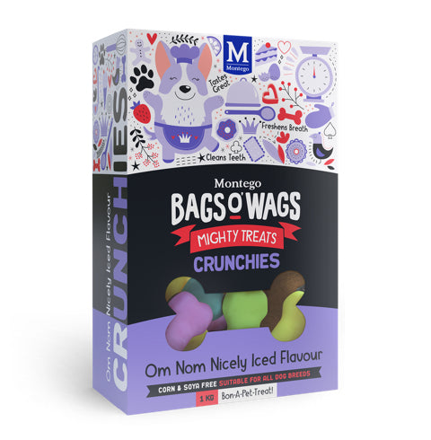 Montego Bags o wags crunchies dog biscuits 1Kg