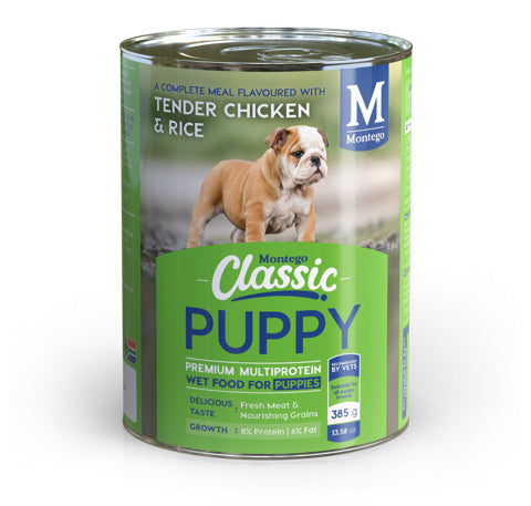 Classic puppy wet food chicken and rice