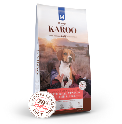 Montego Karoo Adult Venison and Lamb-hypo allergenic  (click on size for price)