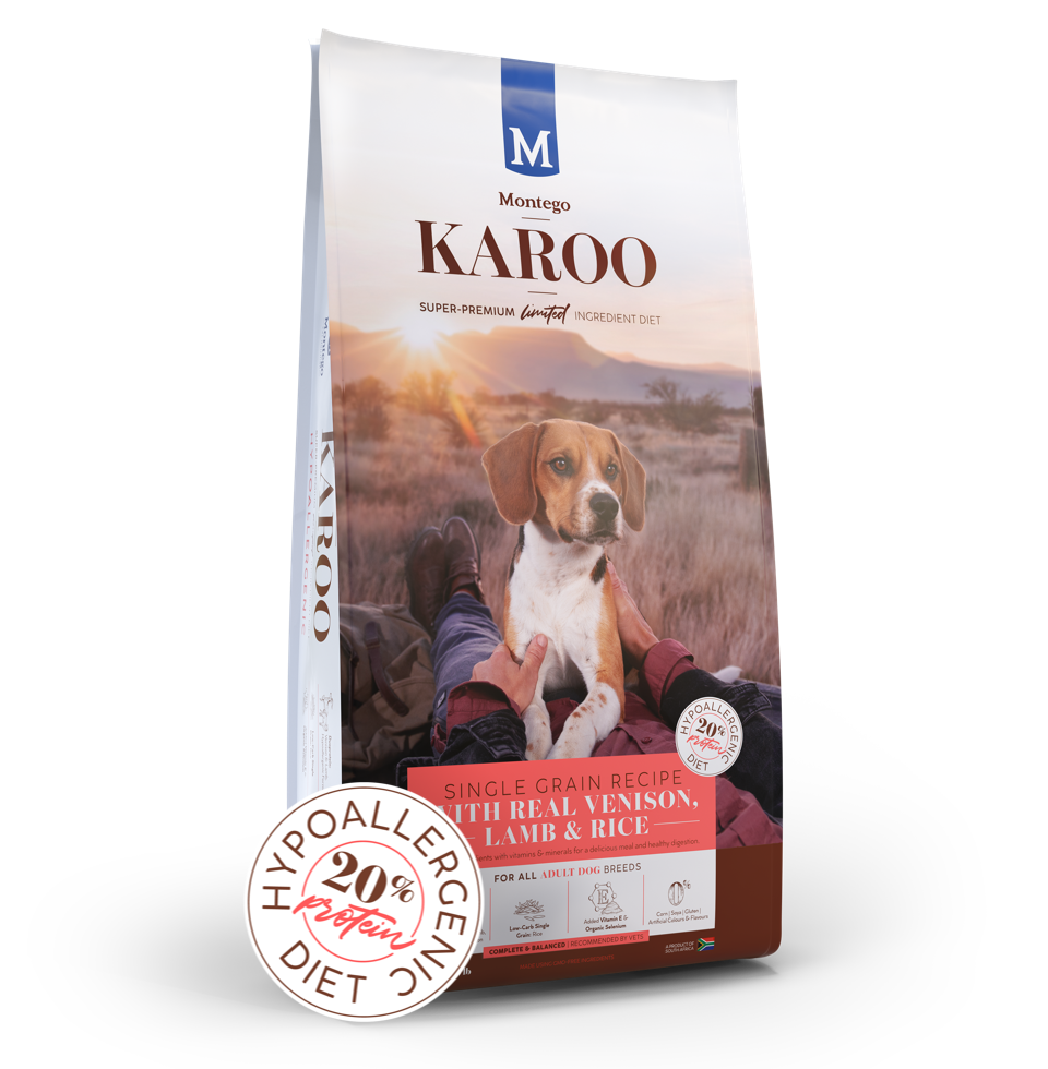 Montego Karoo Adult Venison and Lamb-hypo allergenic  (click on size for price)