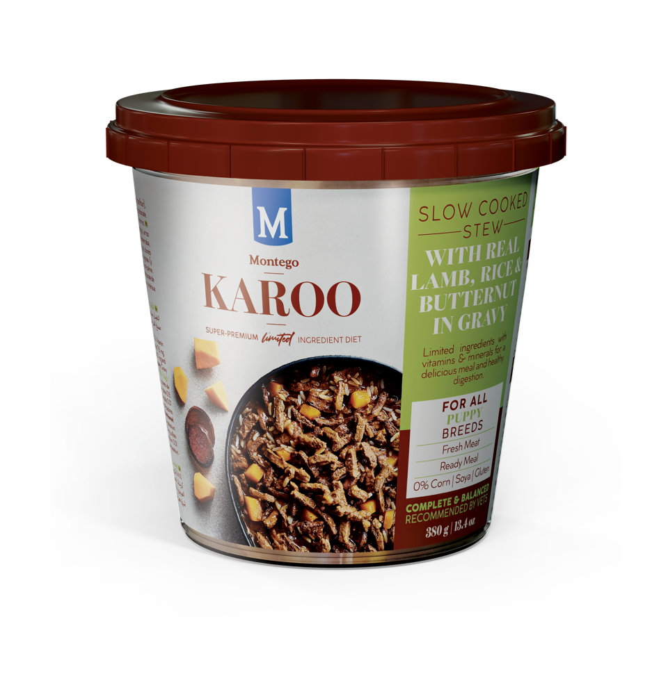 Karoo puppy wet food Lamb 380g