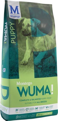 Wuma puppy dog food (click on size for price)