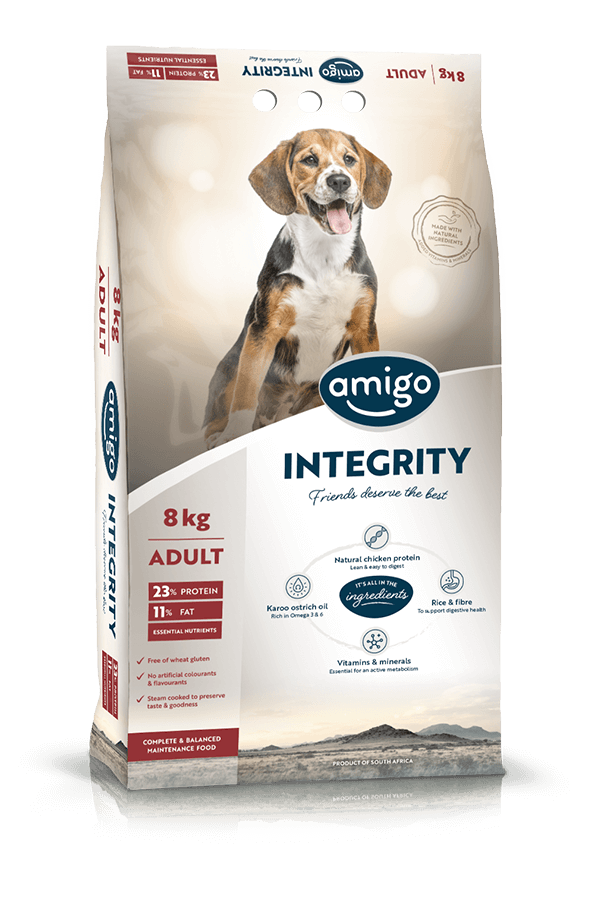 Amigo Integrity adult 8kg (small bite kibble)