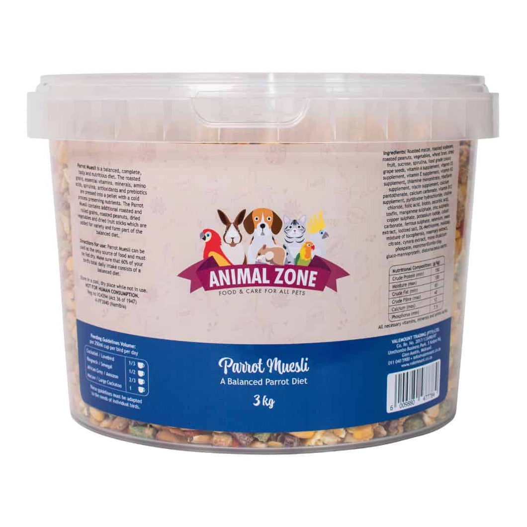 Animal Zone Parrot and Parakeet Muesli 3kg