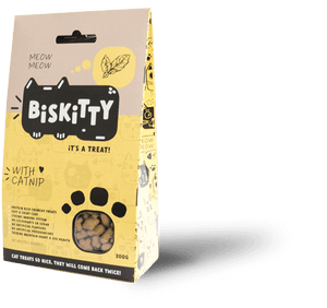 Biskitty cat biscuit treats with catnip 200g