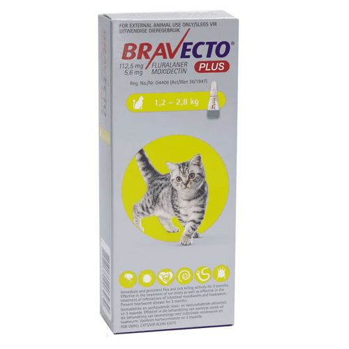 Bravecto plus cat 1.2-2.8kg