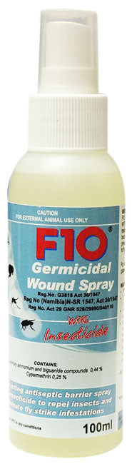 F10 Wound spray with insecticide 100ml