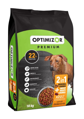 Optimizor Premium Adult  2 in 1 Moist Meaty 18kg