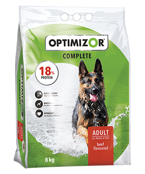 Optimizor complete adult beef 8kg